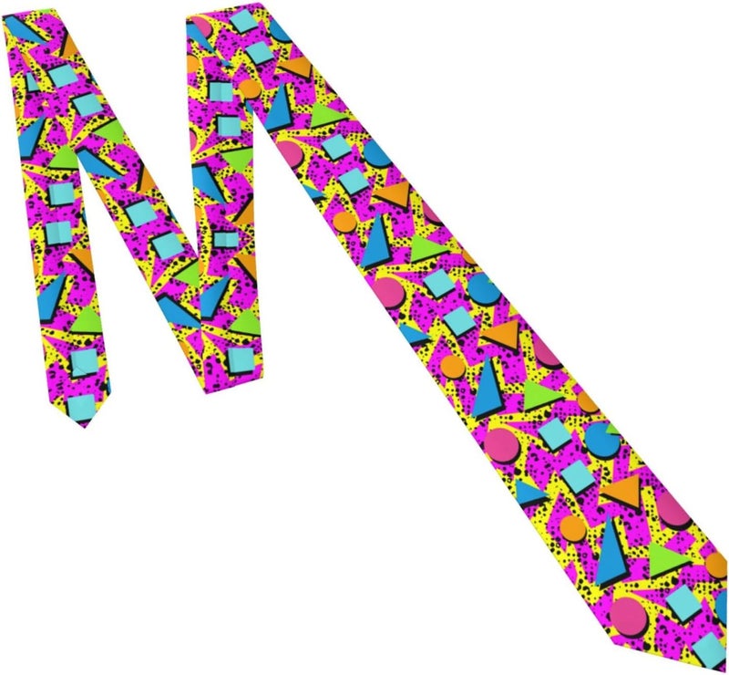 Yilad Tie for Men and Boy Novelty Fun Full Print Men's Necktie Skinny Fashion Narrow Wide - Image 3